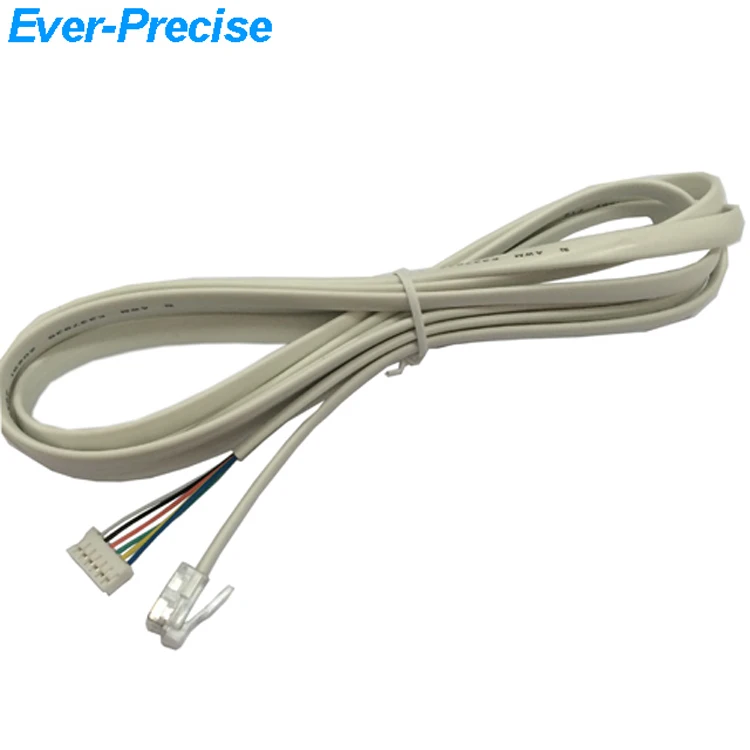 
RJ12 Telephone Cable RJ12 6P6C to 2.5 pitch Housing Cable PHR-6 26AWG 