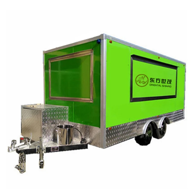 Низкая цена торговые автофургоны трейлер для пищевых продуктов мобильный кухонный