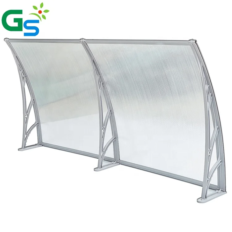 5.5Mm Pc Hollow Sheet Plastic Frame Bracket Polycarbonate Awning Canopy for Outdoor Awnings
