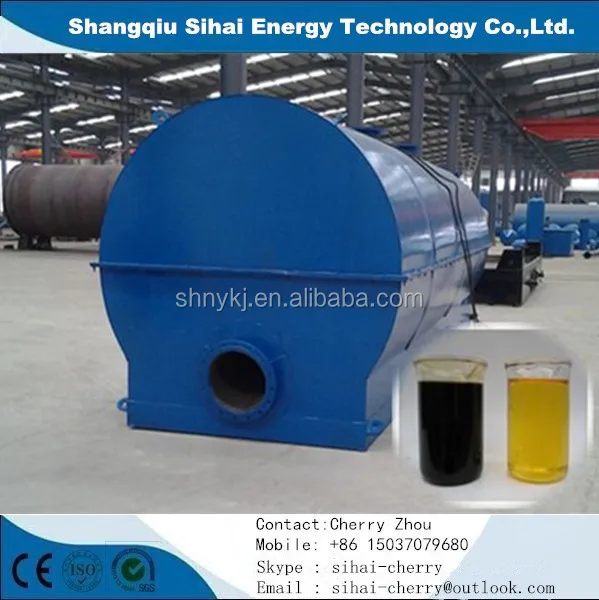 Fully automatic waste lube oil refining equipment with vacuum distillation system