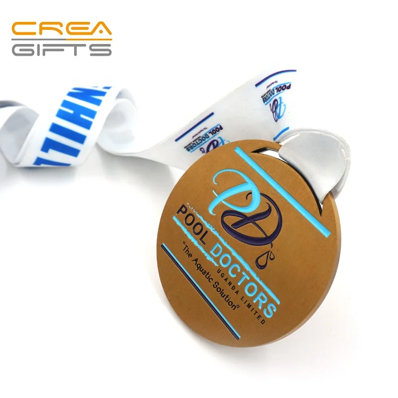2024 Factory China Factory Customized Europe Regional Zinc Alloy Type Souvenir Soft Enamel Sports Metal Medal With Ribbon