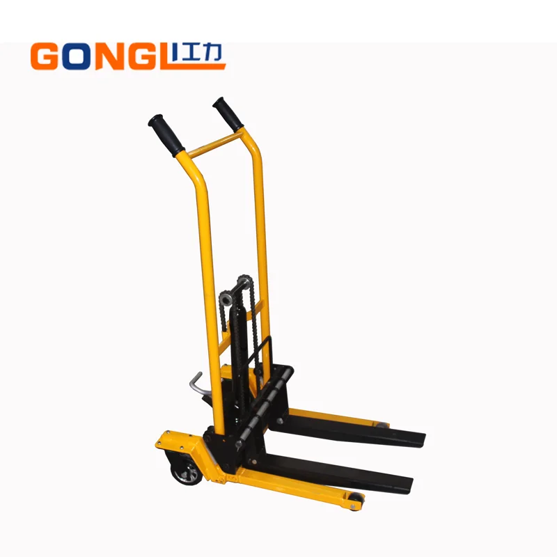 
Hand Stacker Light Duty Mini Forklift Manual Stacker for Sale 
