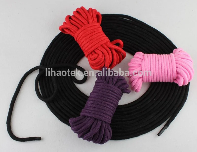 
Bondage BDSM Kit 100% Cotton 5/10 Meter Red Black Purple Pink Sex Rope for Sale 