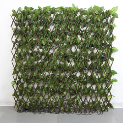 China wholesale artificial plastic ivy trellis fence for outdoor or indoor decoration
