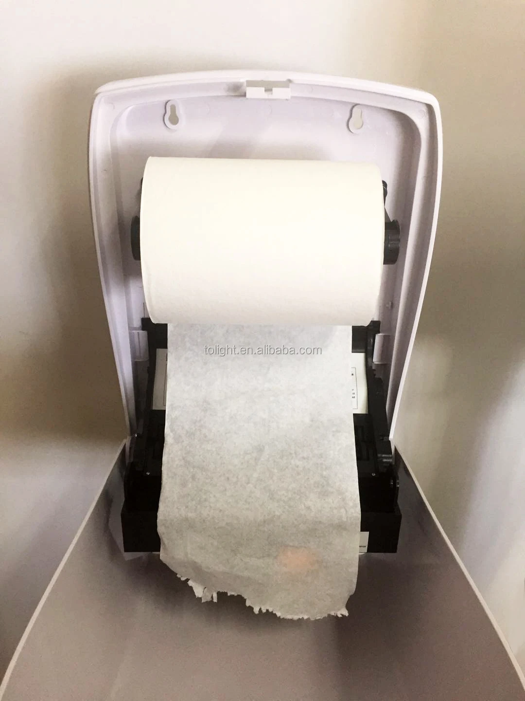 promotion ABS plastic hand sensor   auto roll paper towel dispenser  for hospital   with key