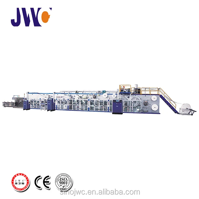 Full servo ladies sanitary pads machine sanitary napkin making machine pad production line