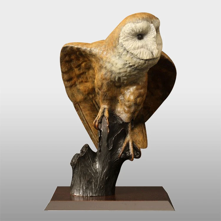hot high quality sale owl animal bronze  sculpture