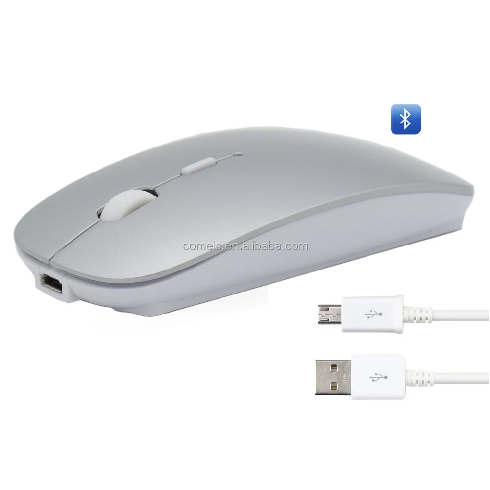Rechargeable  Slim Blue tooth wireless Mouse mini 3d Optical computer BT Mouse