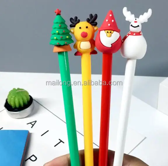 Lovely deer Santa snowman neutral pen students creative Christmas gift pen PN2531