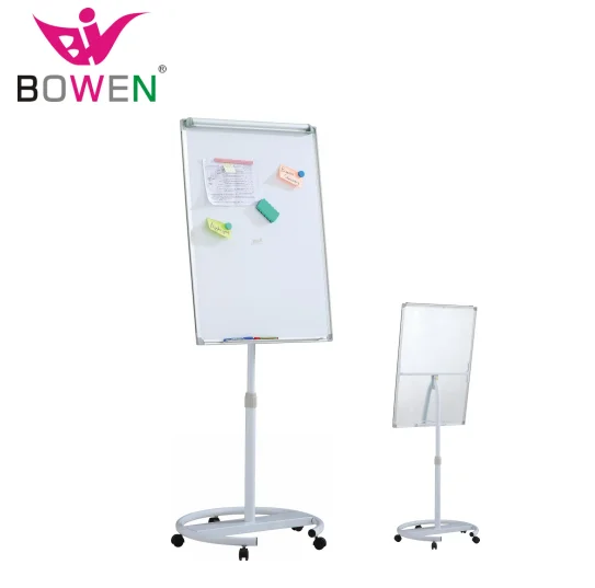 
Mobile Flip Chart Flipchart Stand roll up whiteboard with roller wheels 