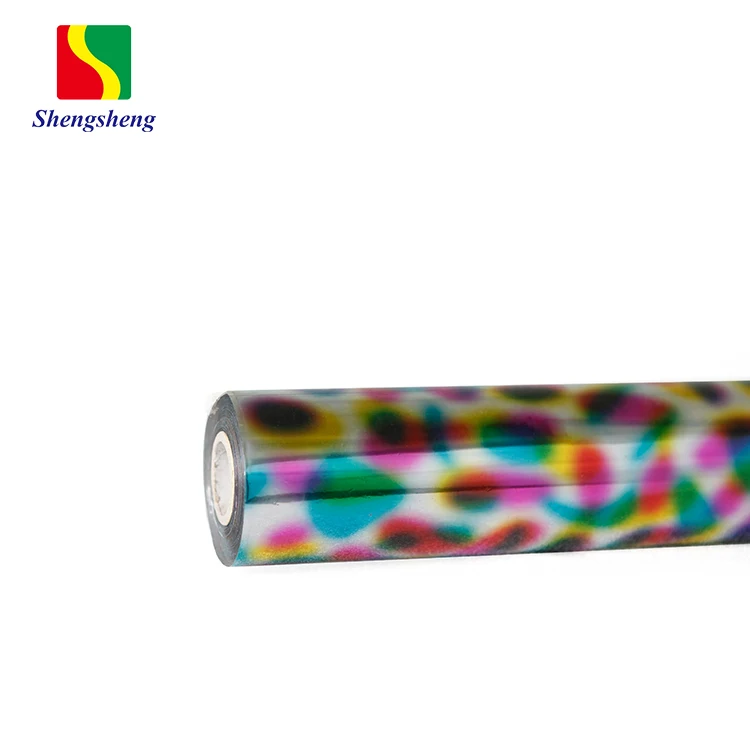 Straight Stripe 7 Colours Hologram Hot Stamping Foil For Paper And Plastic