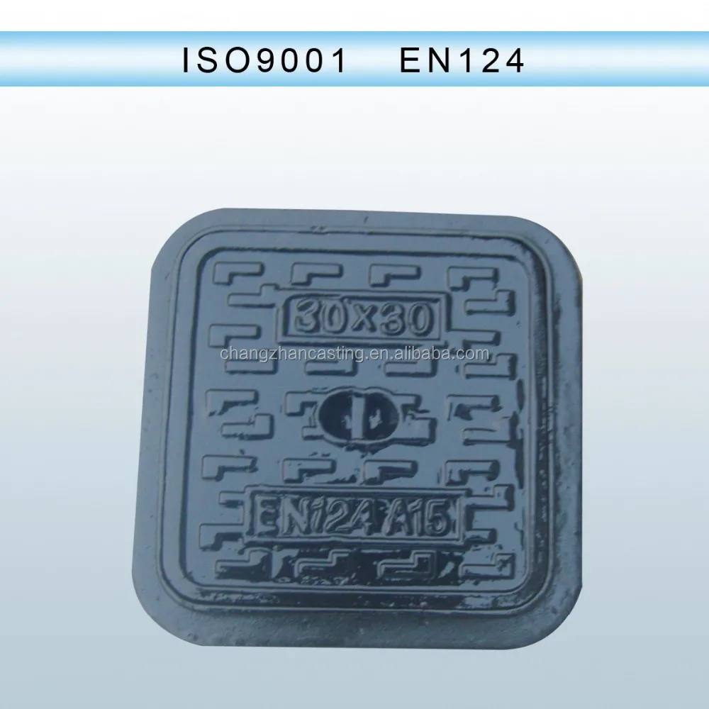 Casting manhole cover D400 600mm square manhole cover with ring