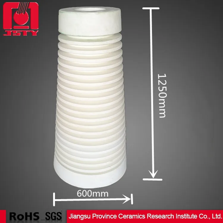 99 Al2o3 bulge pipe alumina ceramic tube using isostatic press