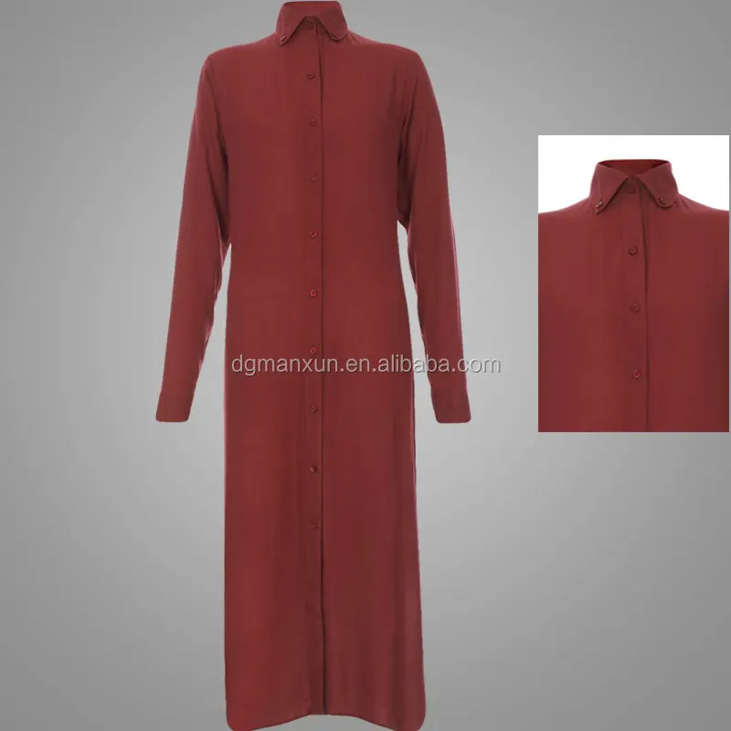 Muslim Women Dress Photos Muslim Clothing Women Dresses Dark Red Shirt