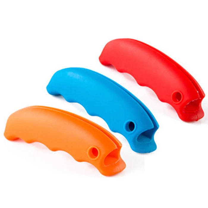 Anti Slip Comfortable Finger Press Relax Silicone Package Bag Handle
