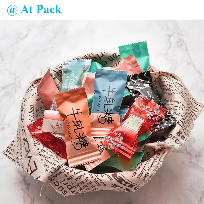 Упаковка для сладостей пищевого класса, обертка для конфет с индивидуальным принтом, термоуплотнительная обертка для конфет, Упаковочная балка