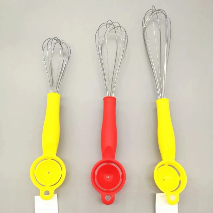 2 in 1 egg tool egg whisk with egg separator