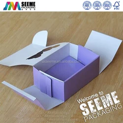 Full Color Printing Cardboard Paper Packaging Display Box with Tearing Line at Retail Counter POP up Custom Logo