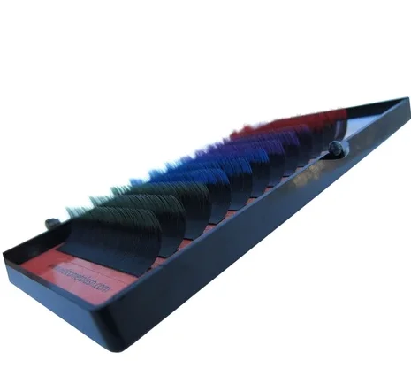 
Wholesale Ombre Color Two Tone Glitter Eyelash Extensions 