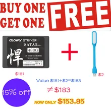 Gloway Free shipping 480GB Solid State Drive 2.5 SSD 480 GB SATA III Gb/s MLC Flash Original on sale For PC Desktop 480G