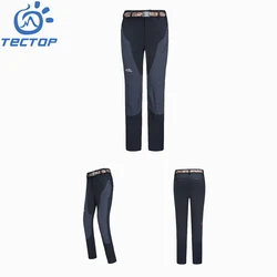 Thick Stretch Softshell Fabric Men Outdoor Pants for Winters Riding Camping