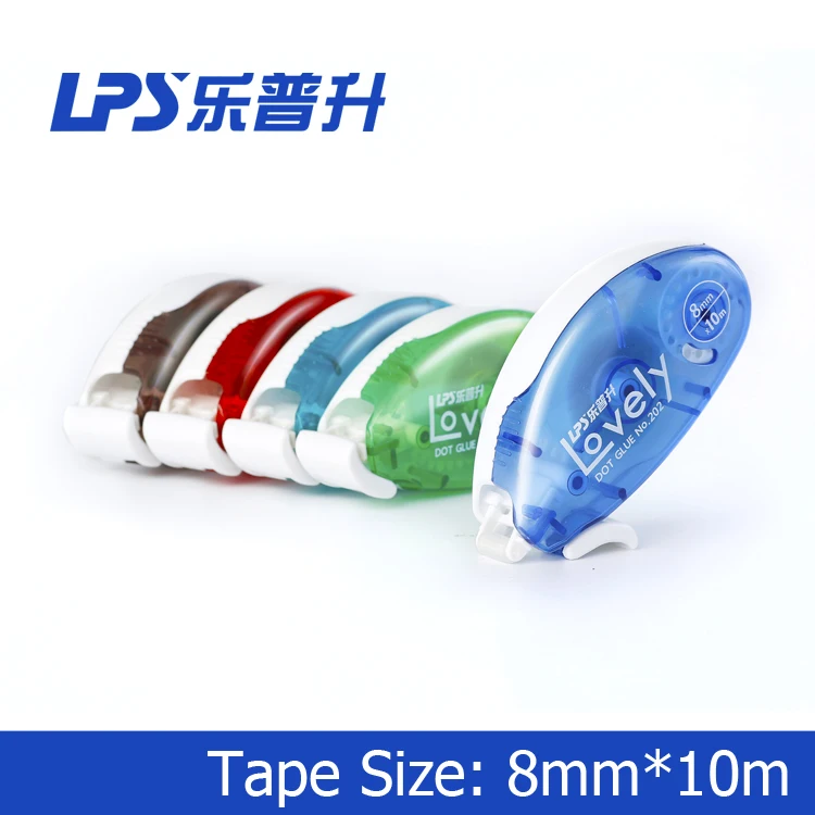 
Office Stationary 8mm*10m Dot Glue Tape Roller Double Faced Adhesive Glue Tape Runner 