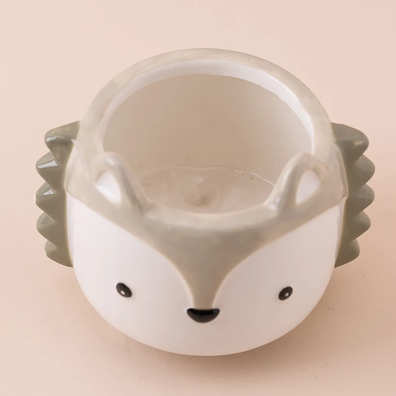 Decorative Cute Small Cheap Ceramic Animal squirrel  Shaped Planter Pot Made In China