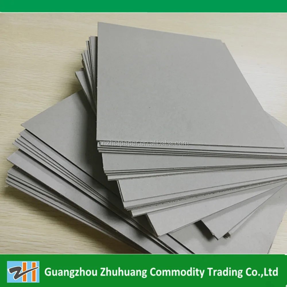 waste pulp material recycle grey chipboard/ grey cardboard