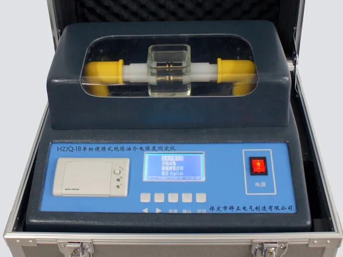 Hzjq-1b портативный трансформатор масляная изоляция электрическая прочность тестер