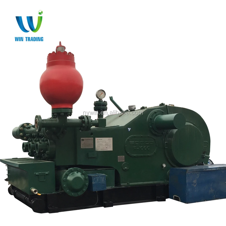 
Mud pump Oil field F-1000 Triplex Single Action Mud Pump 