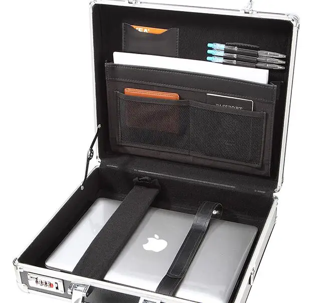 
Custom Aluminum Brief Case Notebook Lock Attach Case 