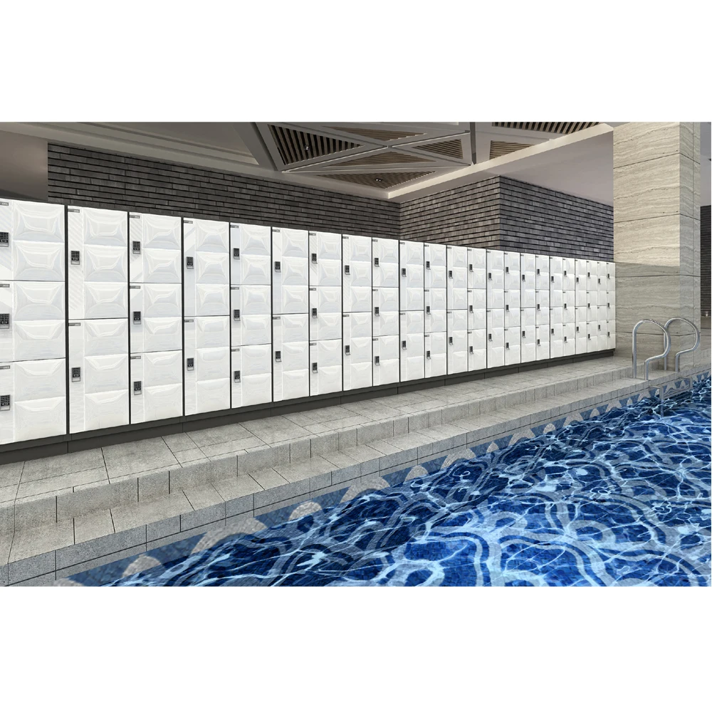 New design swimming pool steel locker cabinet supermarket barcode electric cabinet
