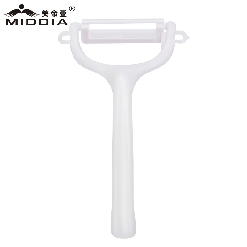 5 Pieces Ceramic Knife Set With Stand,Cutting Board,Pearl White Japanese Knife