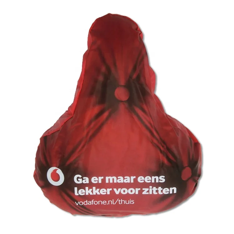 
Customized Color Waterproof PVC Child Bike Saddle Cover Advertising Rain Cover Bicycle Seat 