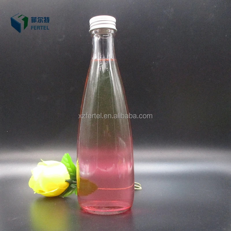 Custom design glass beverage/water/coke/sprite soft drink bottle