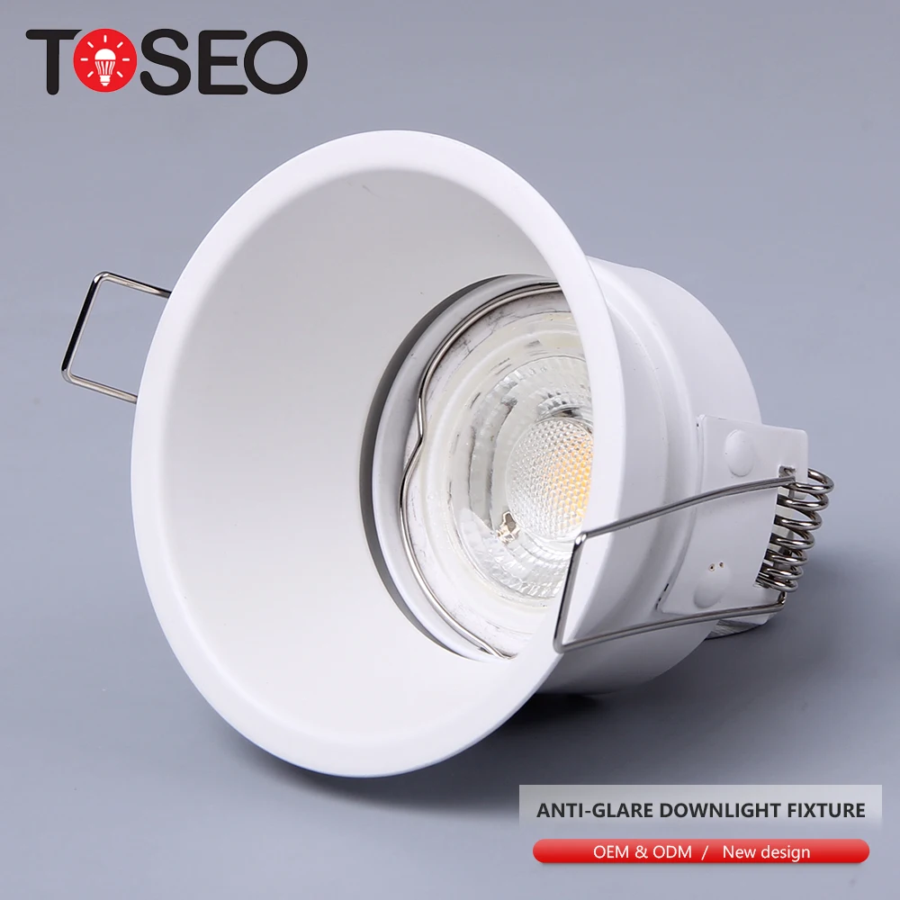 Europe Hot Selling Led Cob Super Slim Bezels Anti Glare Downlights GU10 Commercial Corridor Deep Cup