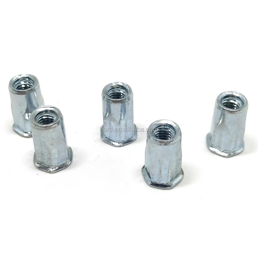 steel half hex nutsert rivet nuts