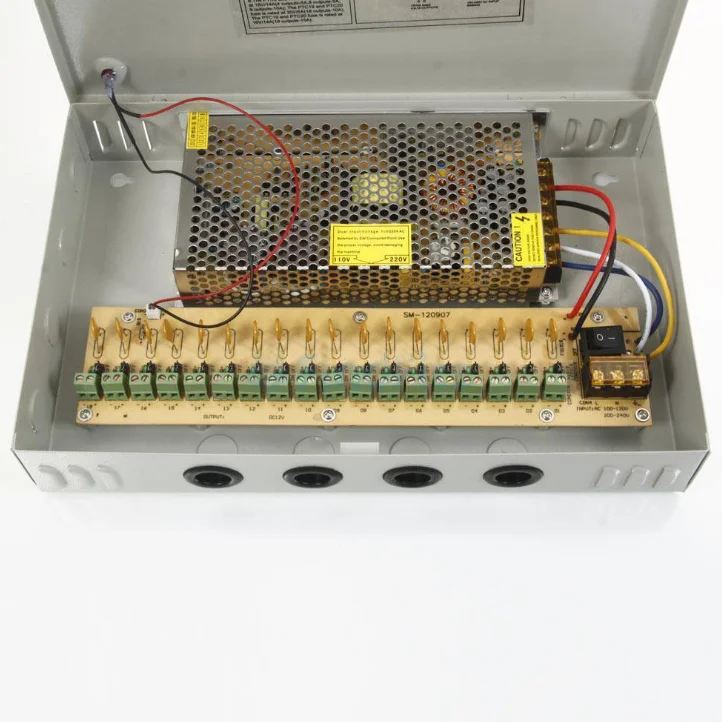 18 CH Power Supply Box CCTV Camera 10a 18 Port power supply cctv