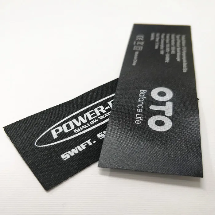 Silk Screen Printing Clothing Labels Wash Care Label Garment Labels Cut Into Piece or in Roll Cold Cut OEM and Bespoke Service