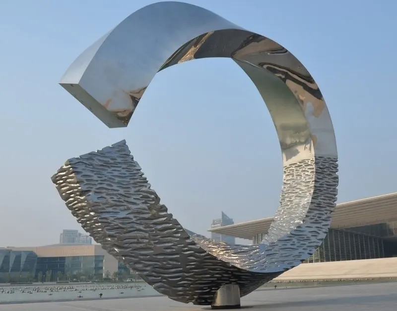  Огромные современные металлические художественные скульптуры из нержавеющей стали для улицы