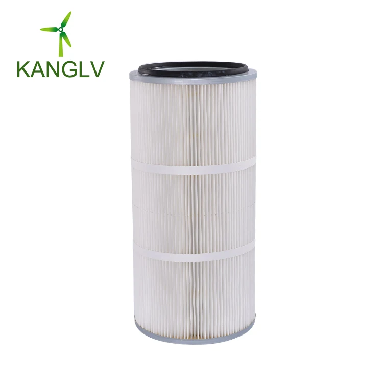 Industrial pleated filter cartridge, air filter cartridge