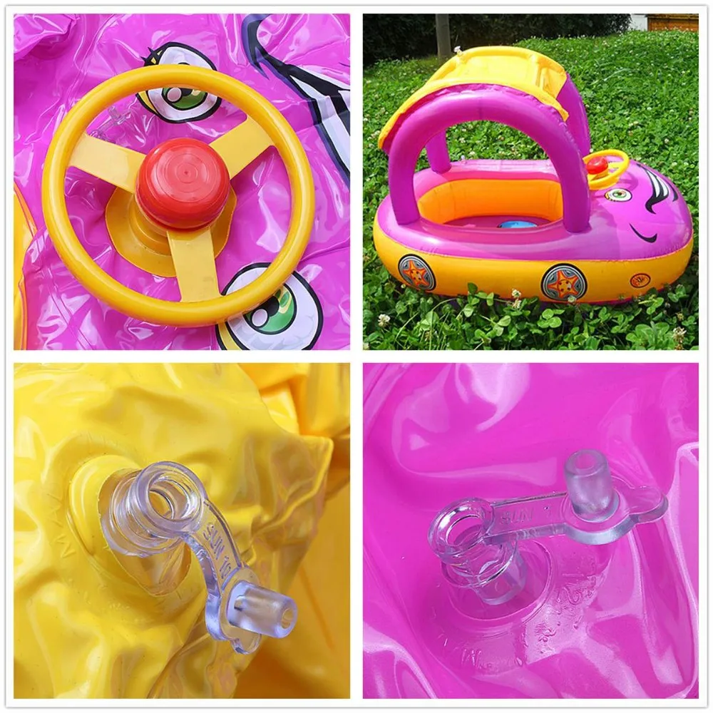 Inflatable Baby Float Seat Tube Ring with shade