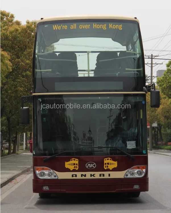 
Factory selling JAC half open luxury double decker bus with 3 axles 