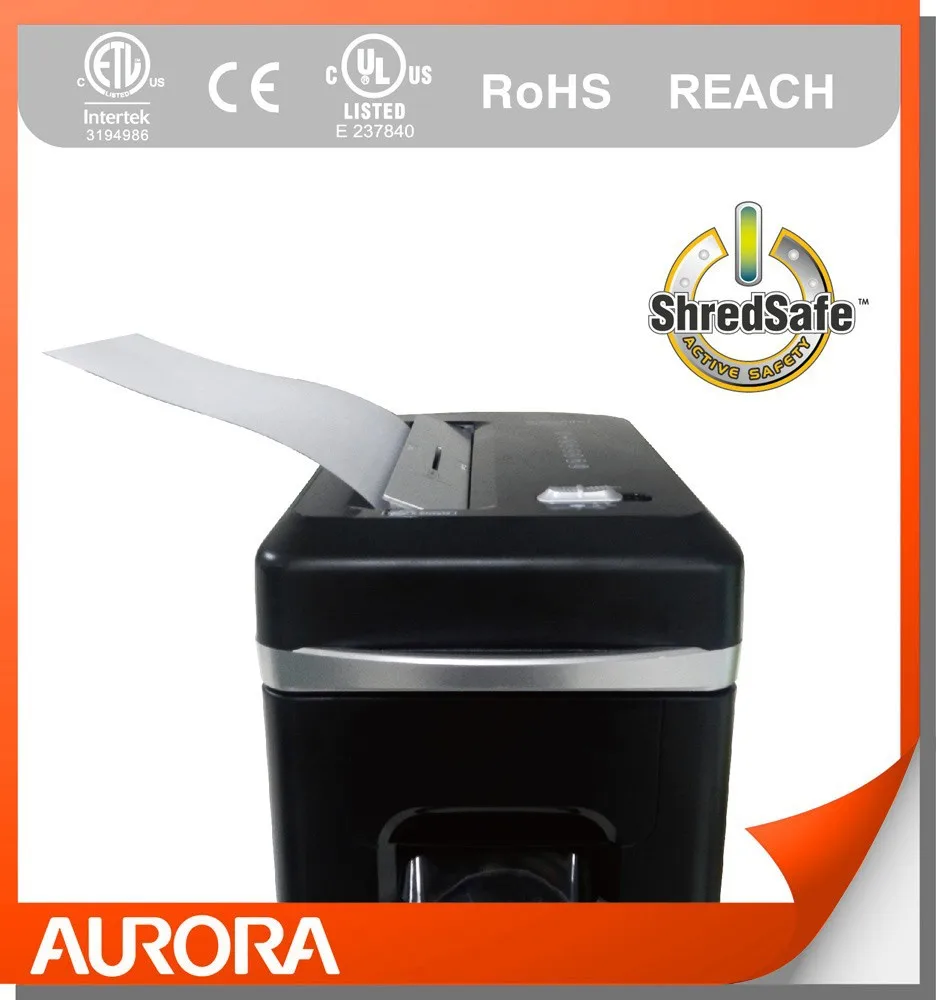 Пластиковый измельчитель бумаги Aurora AS890MQ, 8 листов (A4) Micro cut 3x9 мм, легкий измельчитель для дома и офиса