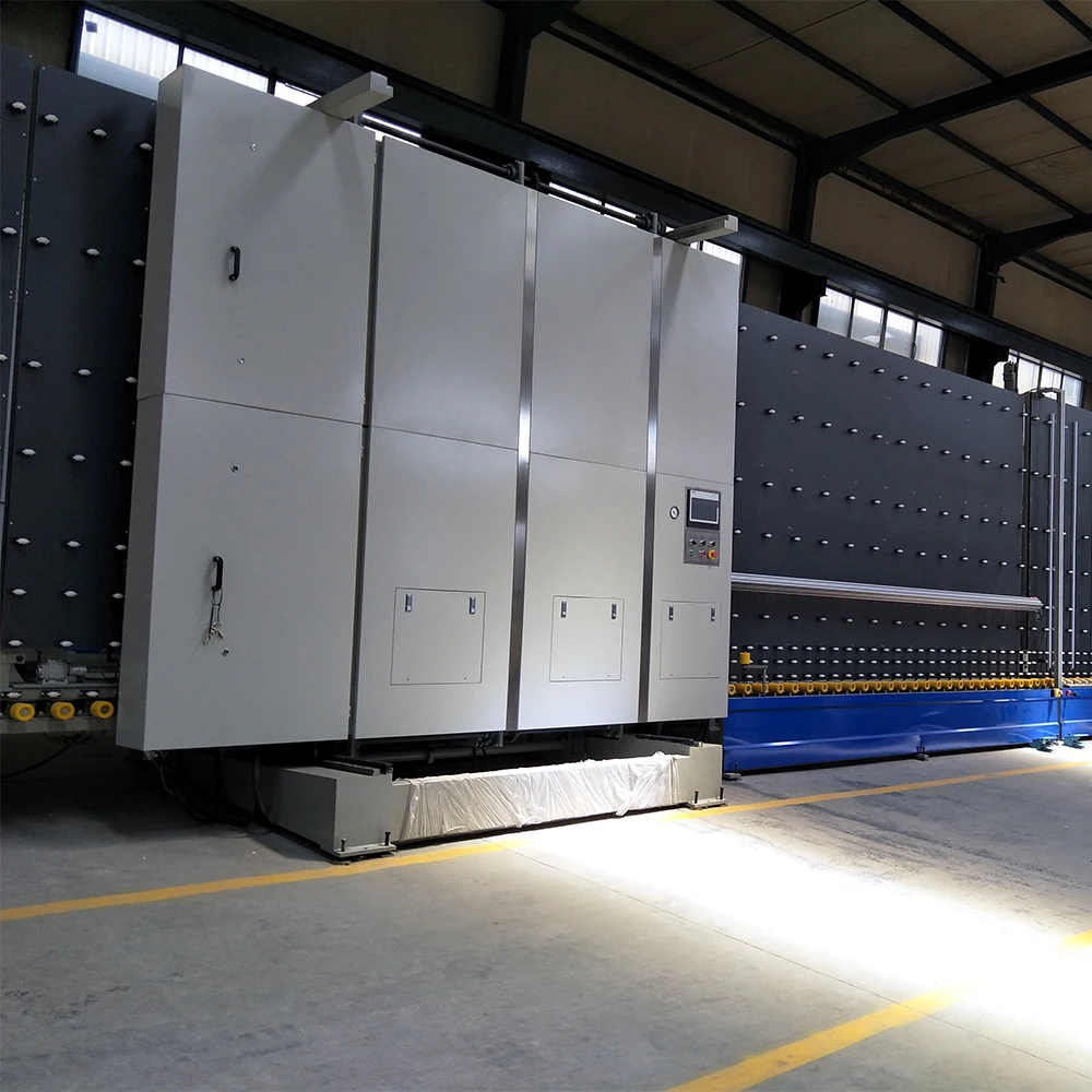 High Efficiency Vertical Fully Automatic Double Glazing Glass Production Line Include Sealing Robot Machine