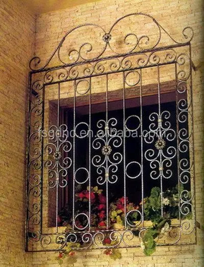 
Высокое качество кованого железа дизайн окна 