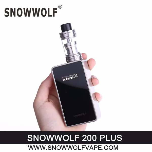  Лучшее устройство для курения пара Snowwolf 200 Вт Plus с сенсорным экраном до 235