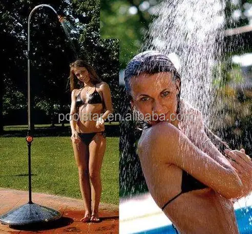 Poolstar P2601 Outdoor Solar Shower Head Free Standing Easy Set Up Made of Durable PVC Material