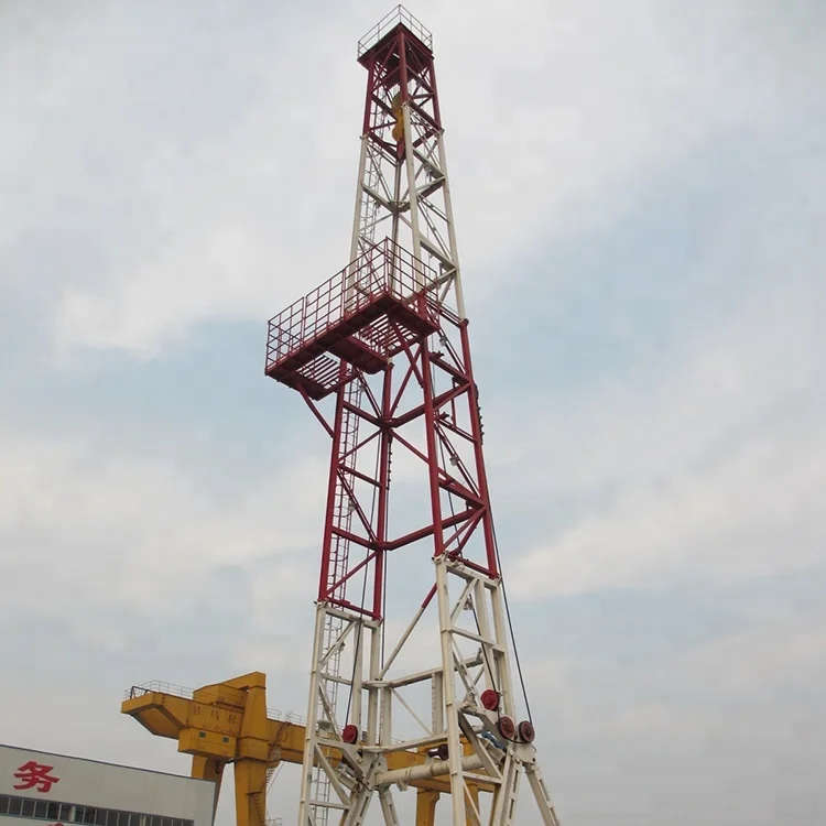 Api Standard Oil Well Drill Rigs Skid Mounted drilling machines Type Onshore with Diesel Engine for Oilfield Usage