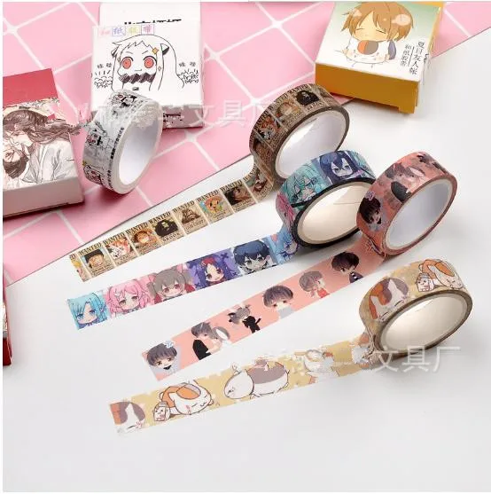 
Anime surrounding box tape work cell killing angel hand stationery tape cartoon stickers, cartoon and paper pn6476 